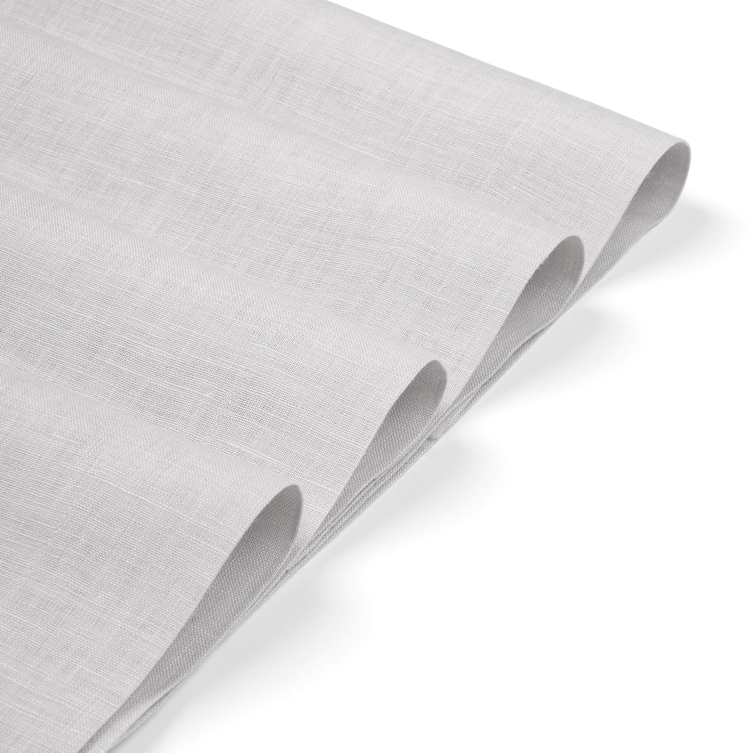 D'Moksha Homes 100% Pure Linen Placemats Set of 4 - Silver Grey Washable Table Mats 14x19 Inch - Elegant Dining Decor for Easter, Thanksgiving & Everyday Use