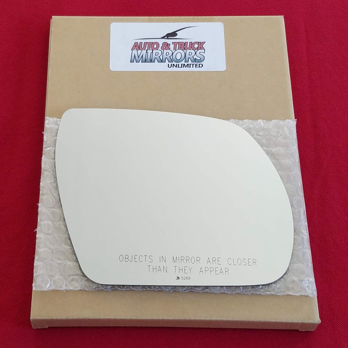 2007-2012 Hyundai Veracruz Right Passenger Side Mirror Replacement Glass with Full Size Adhesive Pad - RH Side View Mirror Replacement for Safe Driving & Parking Assistance