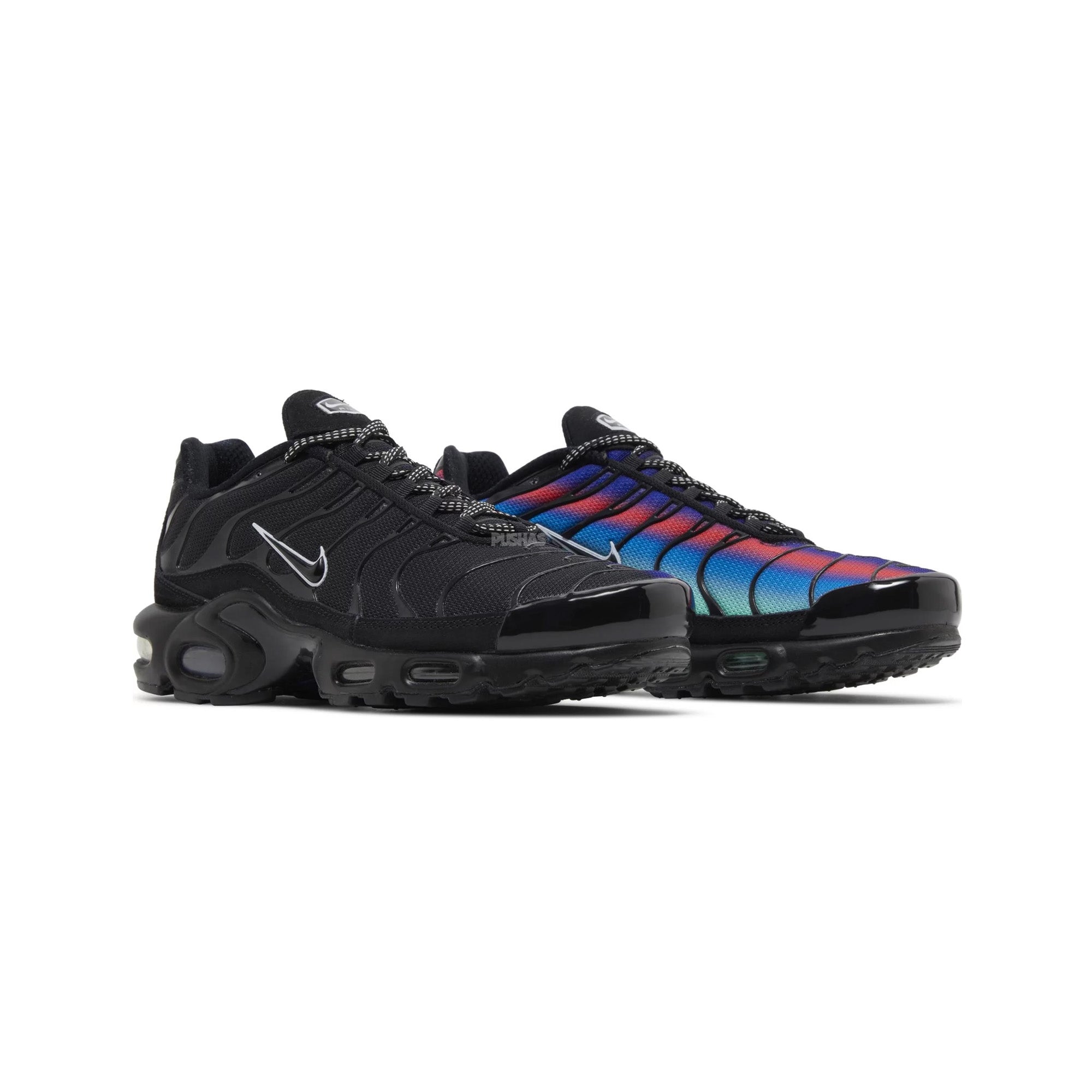 Nike Air Max Plus TN 'Unity Berlin' Men's Running Shoes - Black, Blue, Red (2022 Release) | Comfortable Cushioned Sneakers for Gym, Jogging & Streetwear Fashion