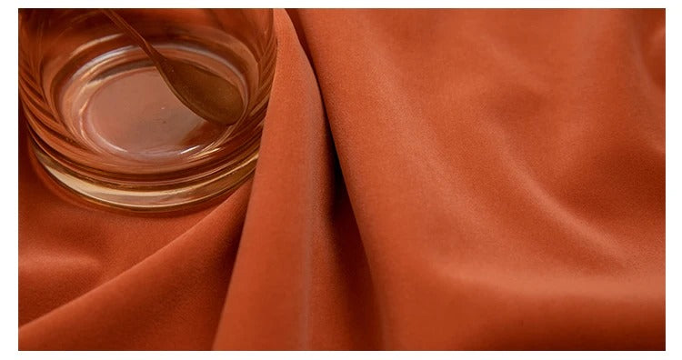 Luxury Plush Velvet Curtains - Peach Orange Blackout Drapes for Living Room & Bedroom - Soft Thermal Insulated Window Treatments for Home Decor