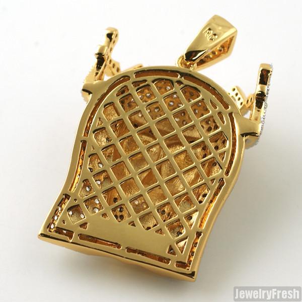 3D Gold King of Kings Jesus Pendant Necklace - Religious Cross Pendant for Men & Women - Perfect for Church, Baptism, Confirmation & Christian Gifts