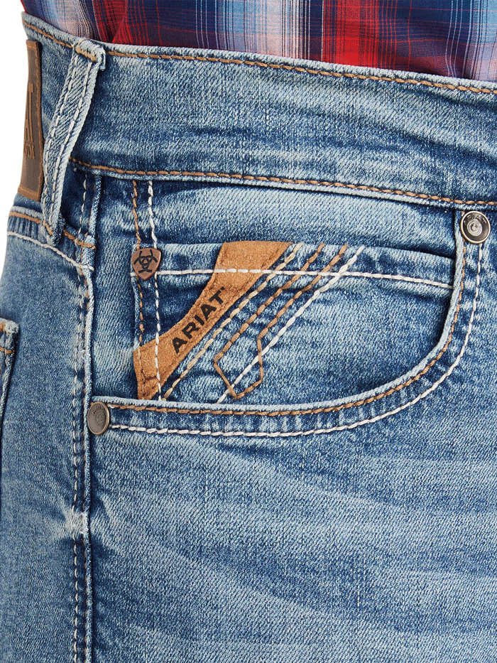 Ariat Men's Modern Ramon Slim Leg Jean Gaviota - M8 Size | Durable & Comfortable Denim for Work, Casual Wear & Outdoor Activities