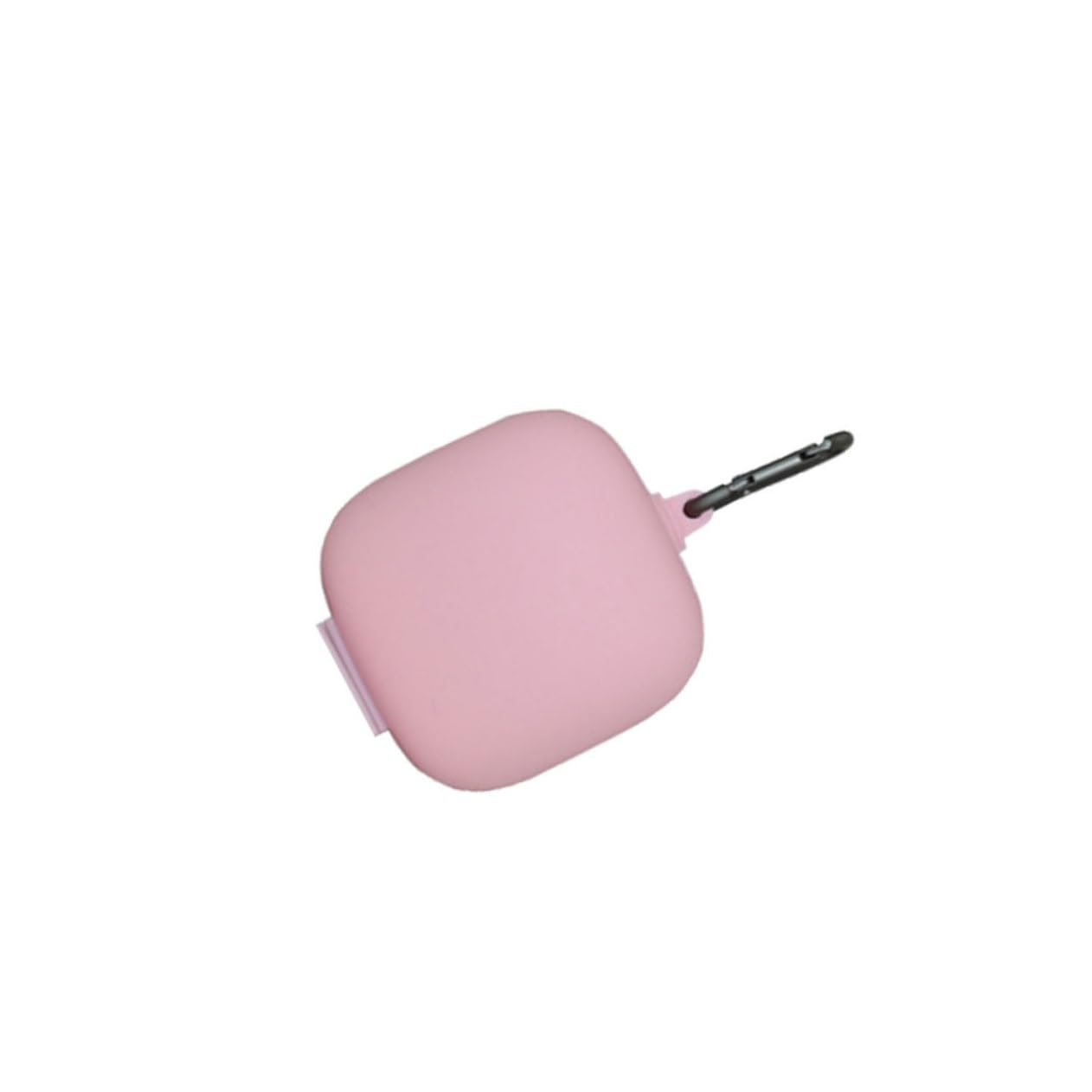 OSALADI 2-Pack Silicone Headphone Case with Metal Buckle - Protective Skin Cover for Wireless Earbuds, Scratch Resistant Headset Holder (Pink) - Perfect for Travel, Gym & Daily Storage