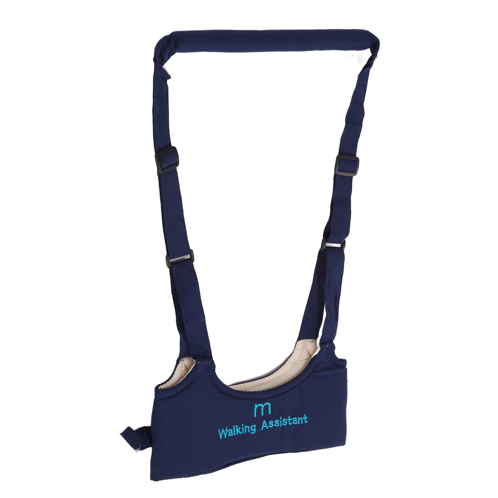 **Adjustable Baby Walking Harness - Soft & Skin-Friendly Toddler Safety Belt for Back Pain Relief & Anti-Lost, Handheld Walker Helper for Kids (Navy Blue) - Perfect for Outdoor Walks, Shopping & Travel**