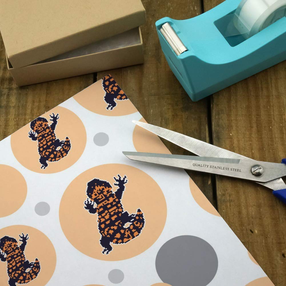 Gila Monster Pixel Lizard Gift Wrap Paper Roll - 18