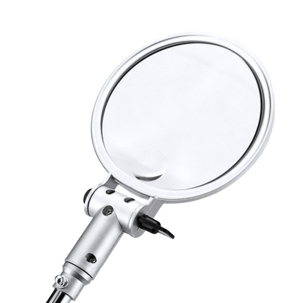 2.5X Magnifying Lamp with LED Ring Light - Adjustable Folding Tabletop Magnifier for Reading, Inspection & Repair | Portable Optical Lens for Students, Elderly & Hobbyists | Perfect for Jewelry Making, Watch Repair & Detailed Craft Work