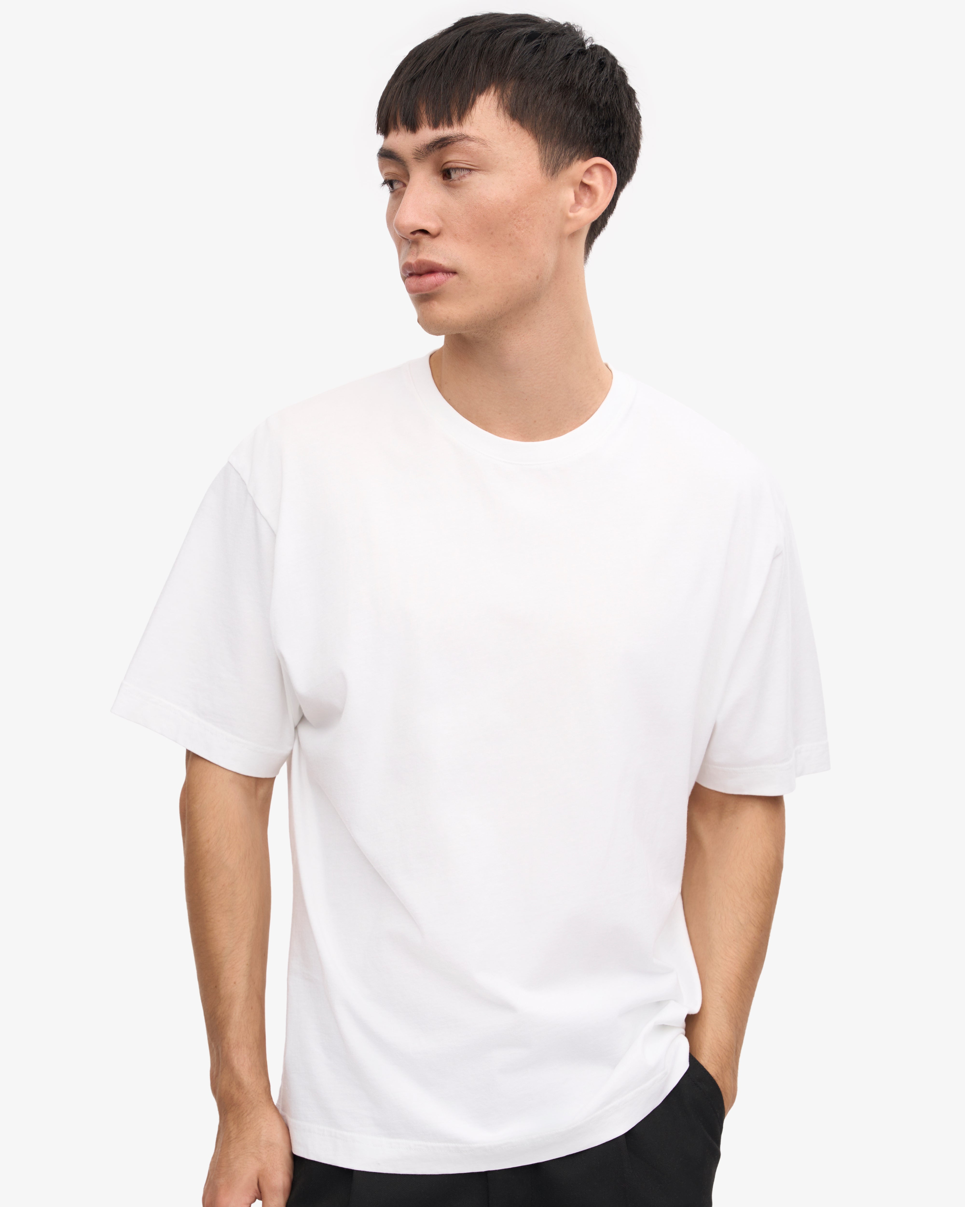 Oversized Organic Cotton T-Shirt for Women - Soft & Breathable Optical White Tee - Perfect for Casual Wear, Loungewear & Everyday Outfits