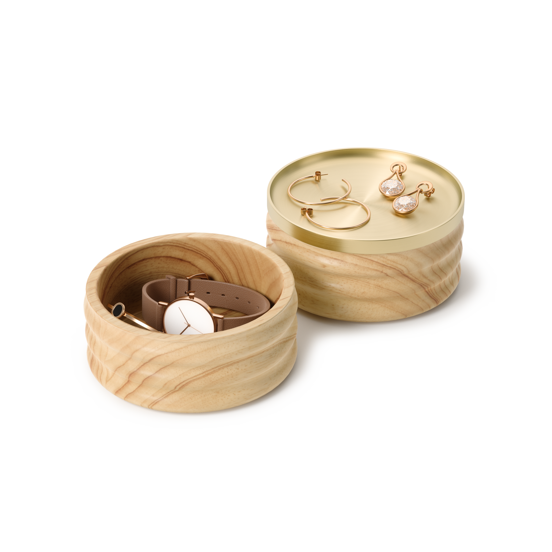 Tesora Wooden Storage Box - Handcrafted Wood Box for Home Organization, Jewelry, Keepsakes & Office Supplies | Perfect for Gift Giving & Home Decor