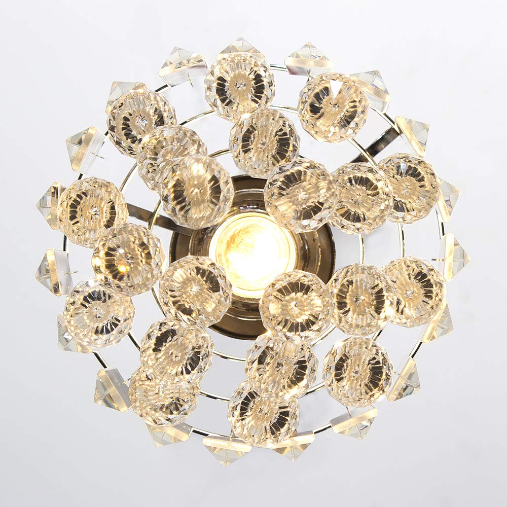 3 Pack Crystal Pendant Light Fixtures - Modern Chrome Chandelier for Kitchen Island, Dining Room, Living Room & Bar | Elegant Hanging Lighting for Home Decor & Commercial Spaces