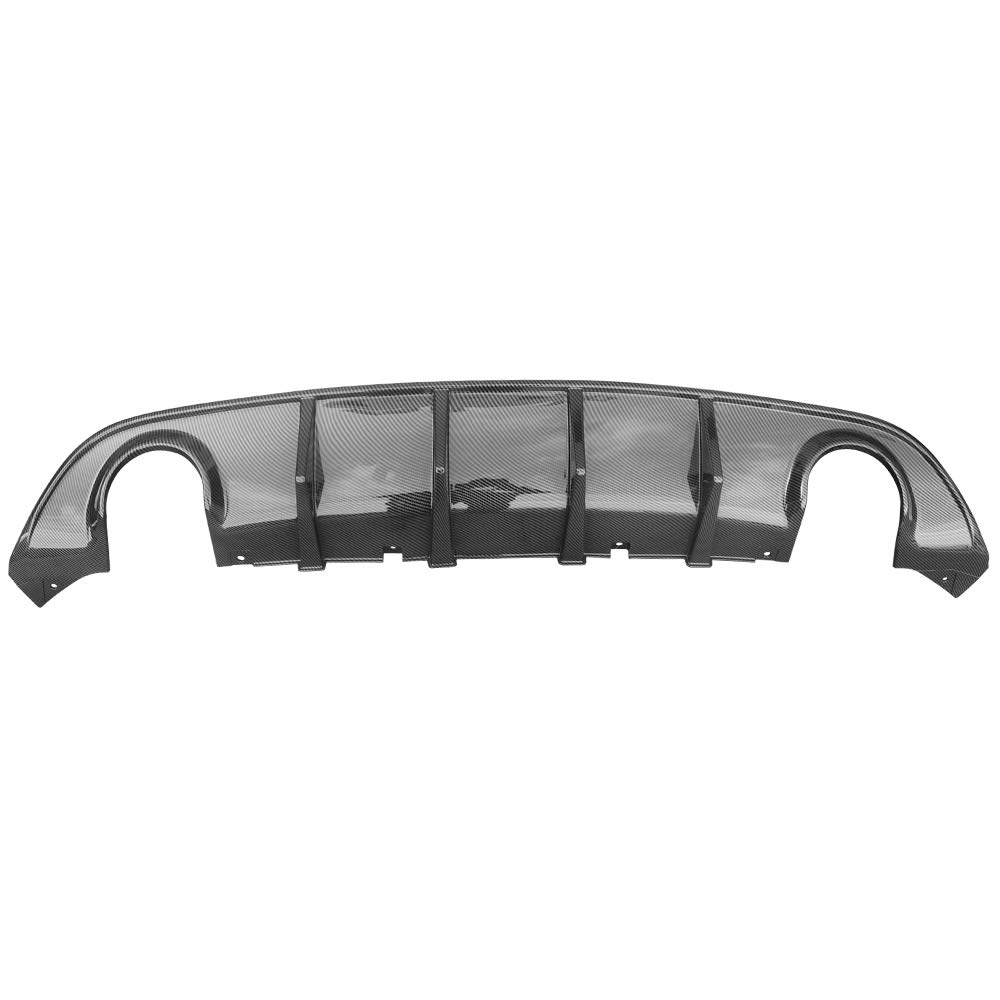 IKON MOTORSPORTS Rear Diffuser for 2015-2023 Dodge Charger SRT | V3 Style Carbon Fiber Print Bumper Lip Splitter Spoiler Lower Valance | Enhances Aerodynamics & Sporty Look | Perfect for Racing, Car Shows & Street Performance