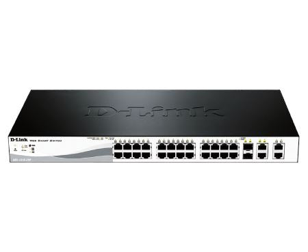 D-Link DES-1210-28P 28-Port PoE Fast Ethernet Smart Managed Switch - Ideal for Small Business Networks & Office IT Setup