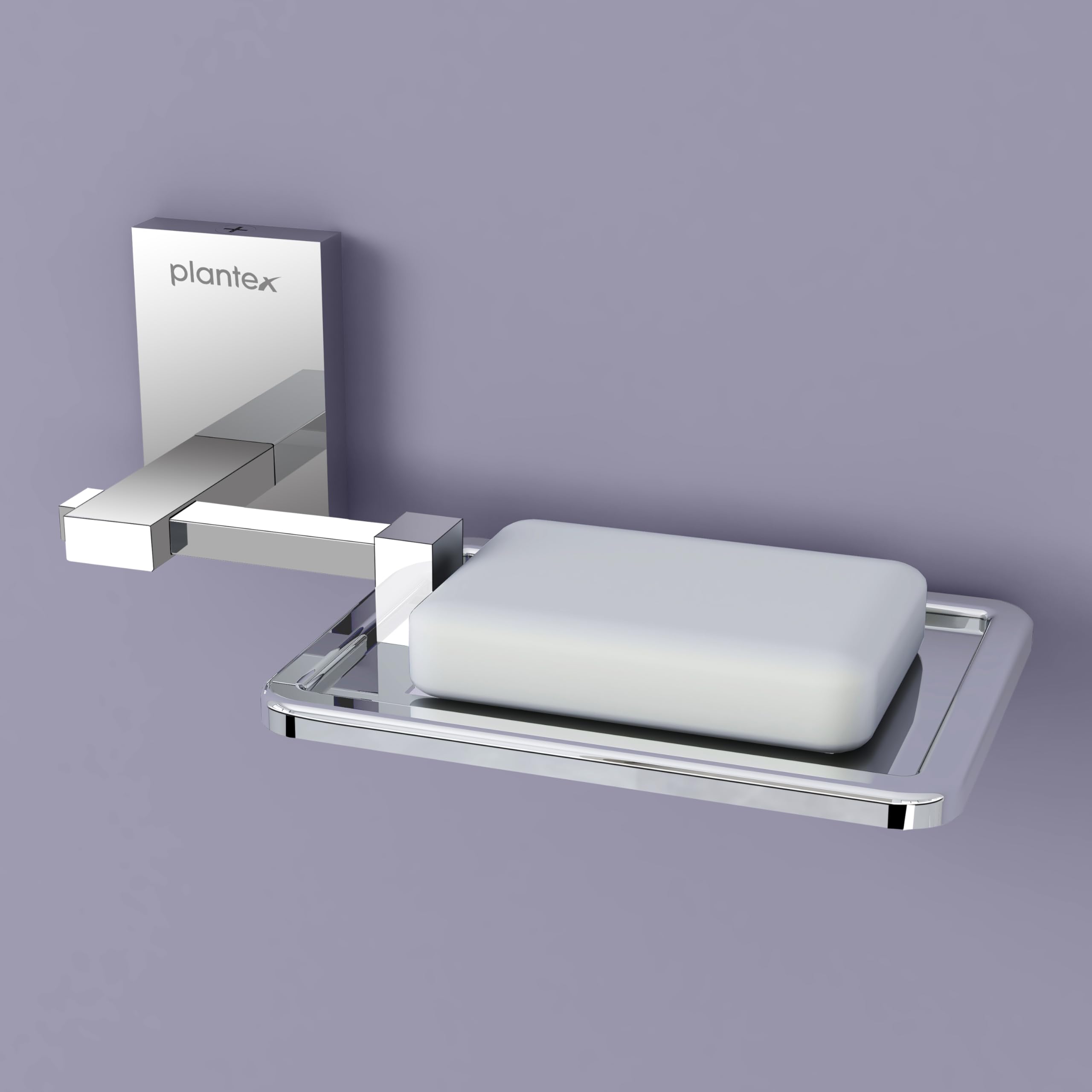 Plantex 304 Stainless Steel Soap Holder Stand - Chrome Bathroom Soap Tray & Soap Dish for Sink, Shower, and Wash Basin - Rustproof Soap Stand for Kitchen & Bathroom Accessories - Perfect for Home, Hotel, and Spa Use