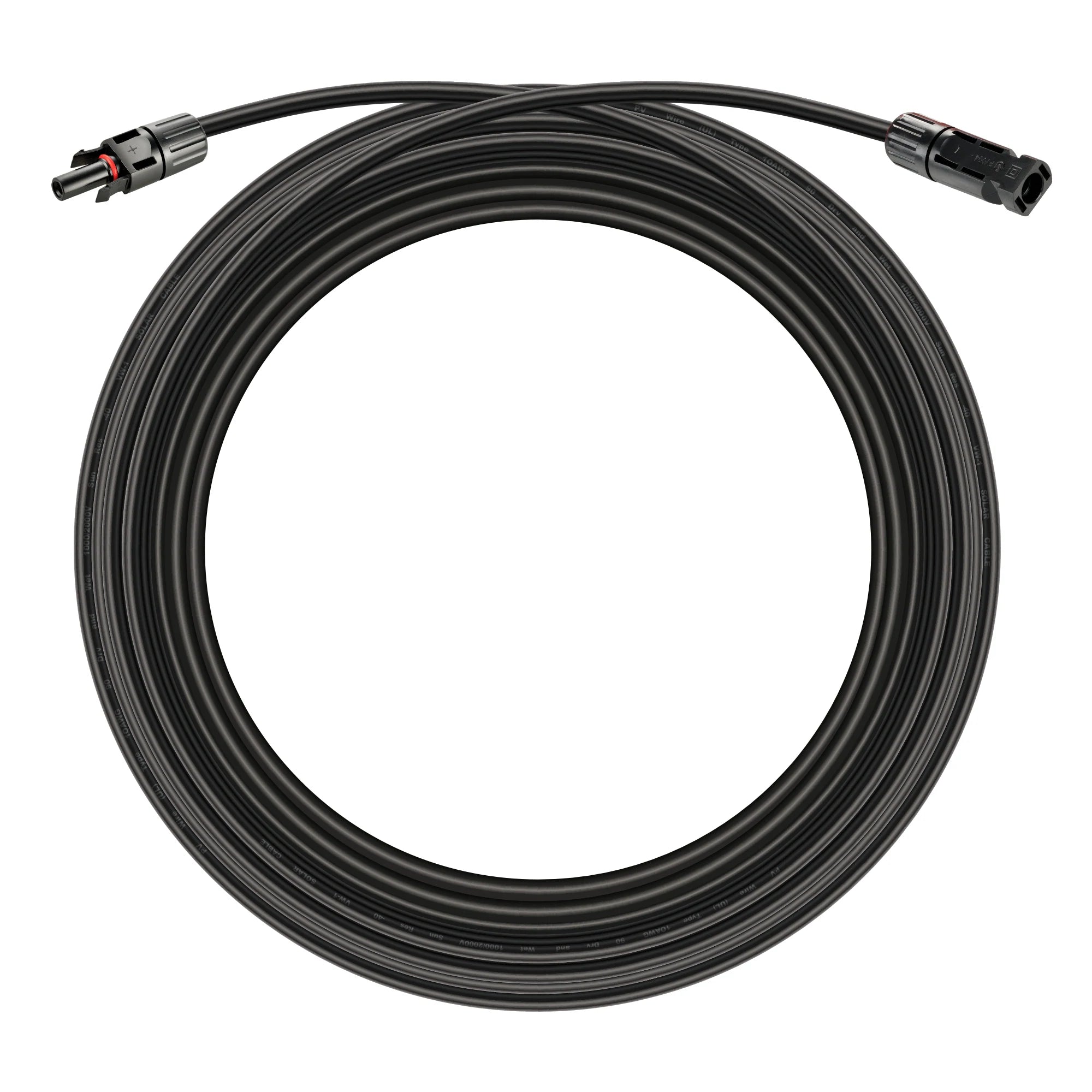 Rich Solar 10 Gauge (10AWG) 50ft Solar Panel Extension Cable with MC4 Connectors - Perfect for RV, Off-Grid & Home Solar Power Systems
