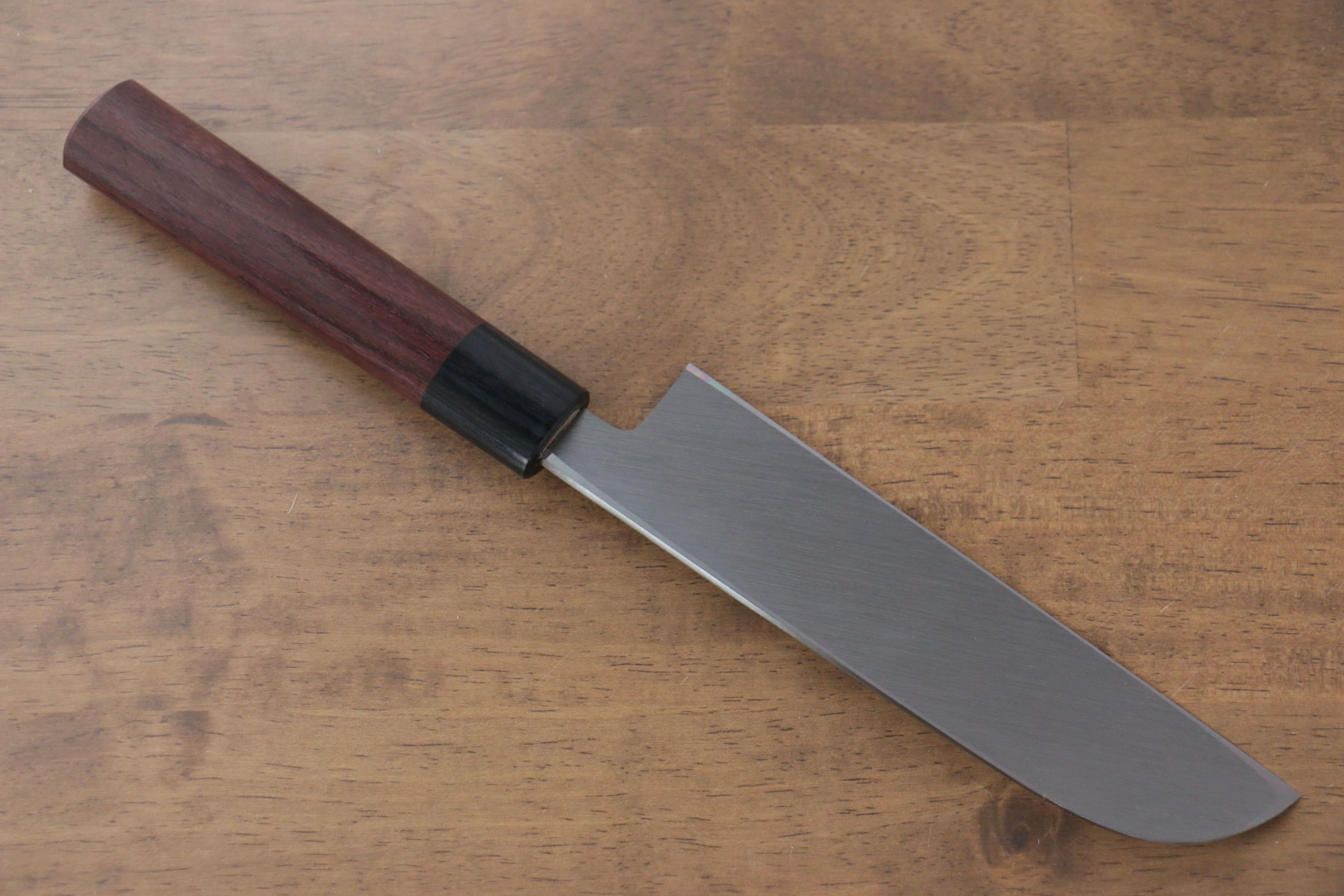 Jikko White Steel No.2 Kamagata Usuba Japanese Chef Knife 165mm with Premium Shitan Handle - Perfect for Sushi, Vegetables & Precision Cutting