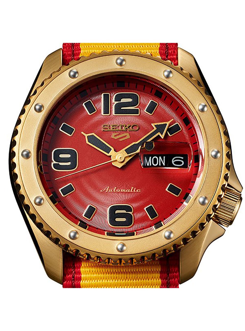 SEIKO 5 Sports Street Fighter V Limited Edition Zangief Model SBSA084 Automatic Watch - Made in Japan JDM - Perfect for Collectors & Street Fighter Fans