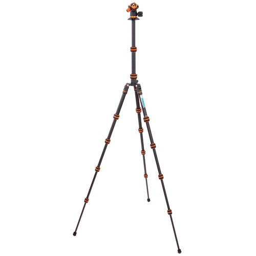 3 Legged Thing Punks Corey 2.0 Magnesium Alloy Tripod with AirHed Neo 2.0 Ball Head (Black) - Professional Camera Tripod for Travel, Photography & Videography