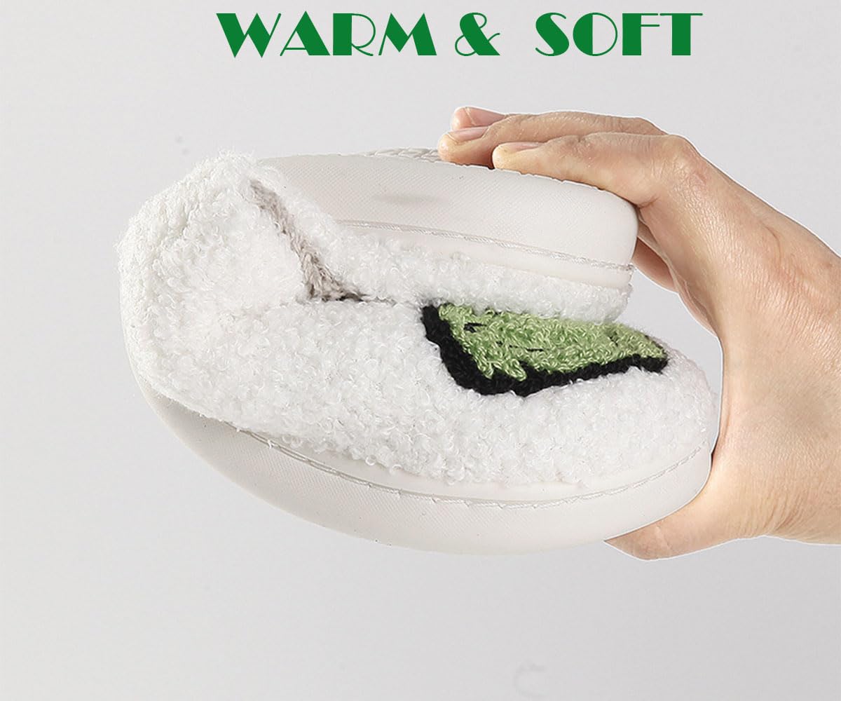 Christmas Greench Reindeer & Pumpkin Slippers for Women & Men - Cozy Memory Foam Indoor House Slippers, Fuzzy Fall Bedroom Slippers for Ladies & Gentlemen | Perfect for Holiday Gifts, Winter Comfort & Home Relaxation