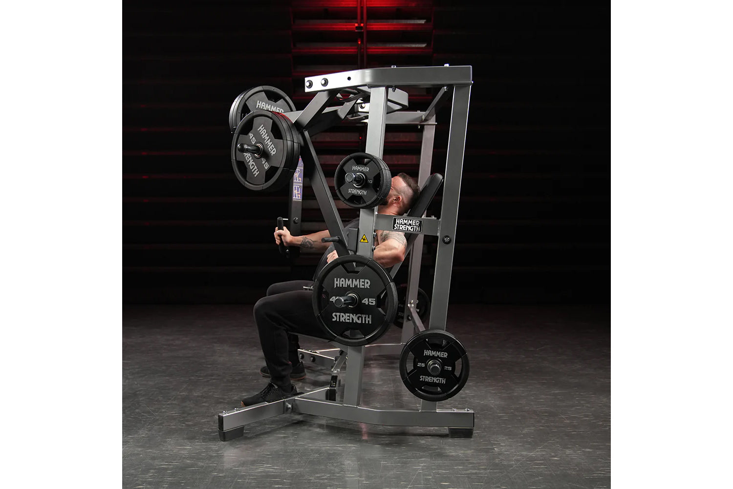 Hammer Strength Plate Loaded Iso-Lateral Wide Chest Press Machine - Gym Strength Training Equipment for Home & Commercial Use - Perfect for Chest Workouts, Bodybuilding & Fitness Training