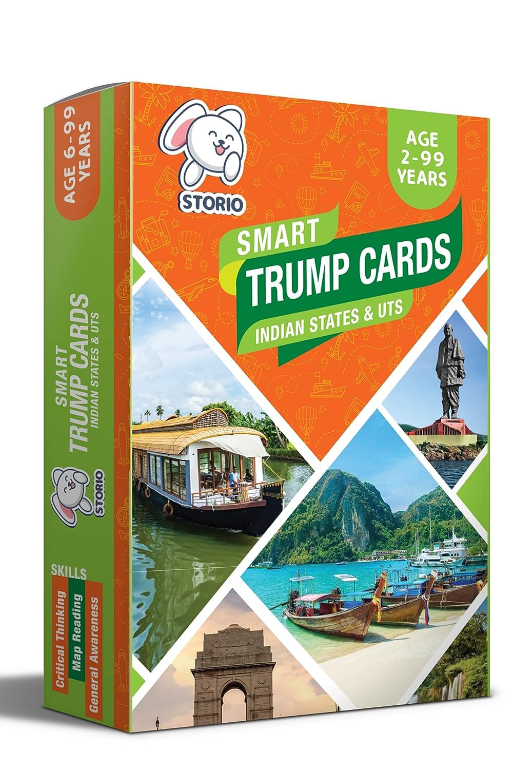 Storio EVA Foam India Map Puzzle for Kids - Educational Geography Learning Toy with Fun Fact Cards - STEM Jigsaw Puzzle for Ages 4-8 - Perfect Birthday Gift for 4-8 Year Old Boys & Girls - Great for Classroom, Homeschool & Family Game Night