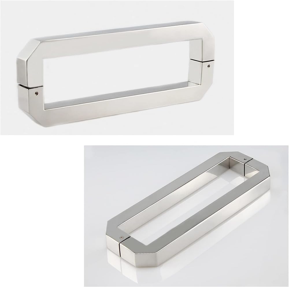 Stainless Steel Shower Door Handle for Glass Doors - 450mm Sliding Bathroom Hardware Accessory - Perfect for Modern Home & Hotel Bathroom Renovations