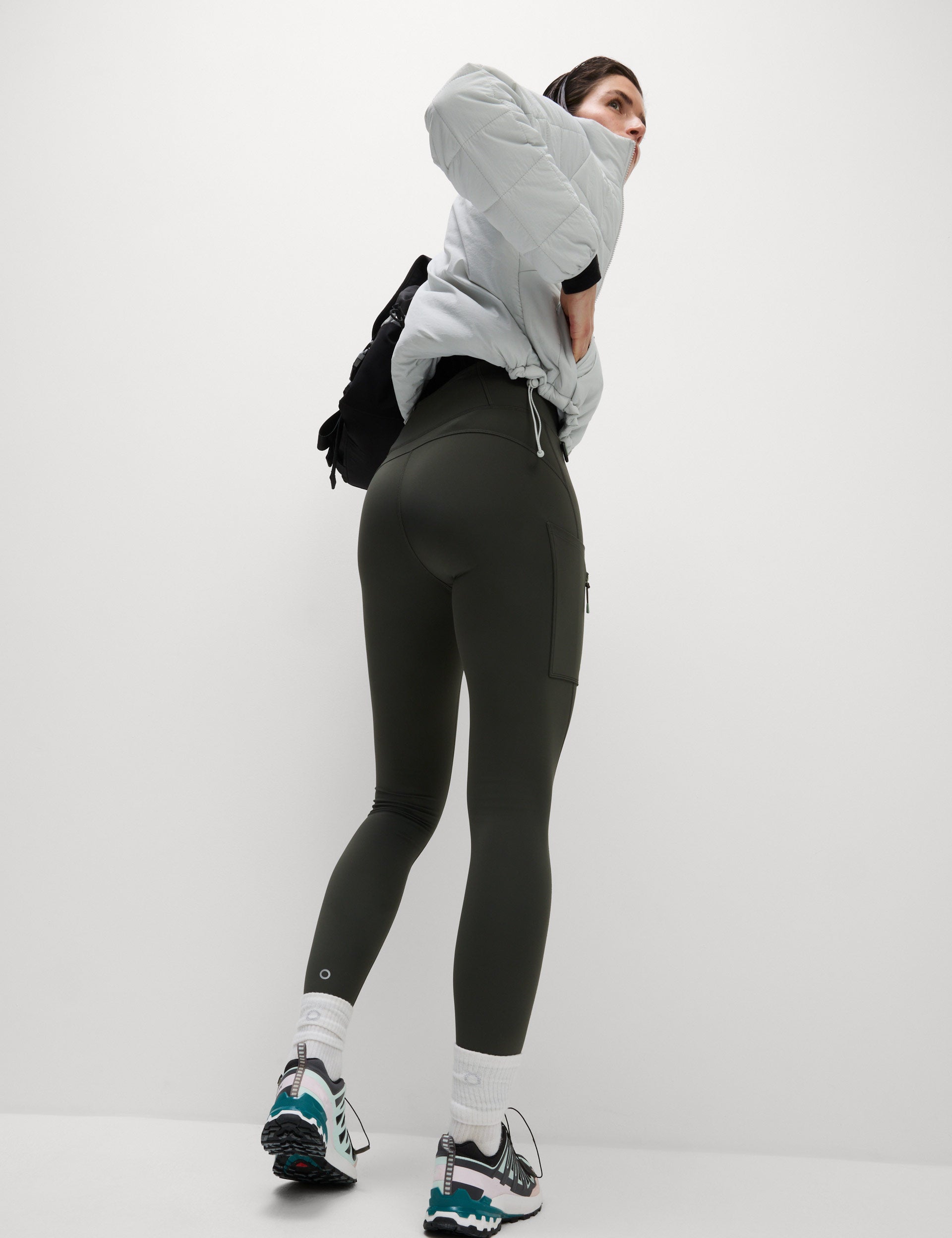 Go Discover Stormwear Waterproof Walking Leggings for Women - Dark Olive - Outdoor Hiking & Cold Weather Running Pants