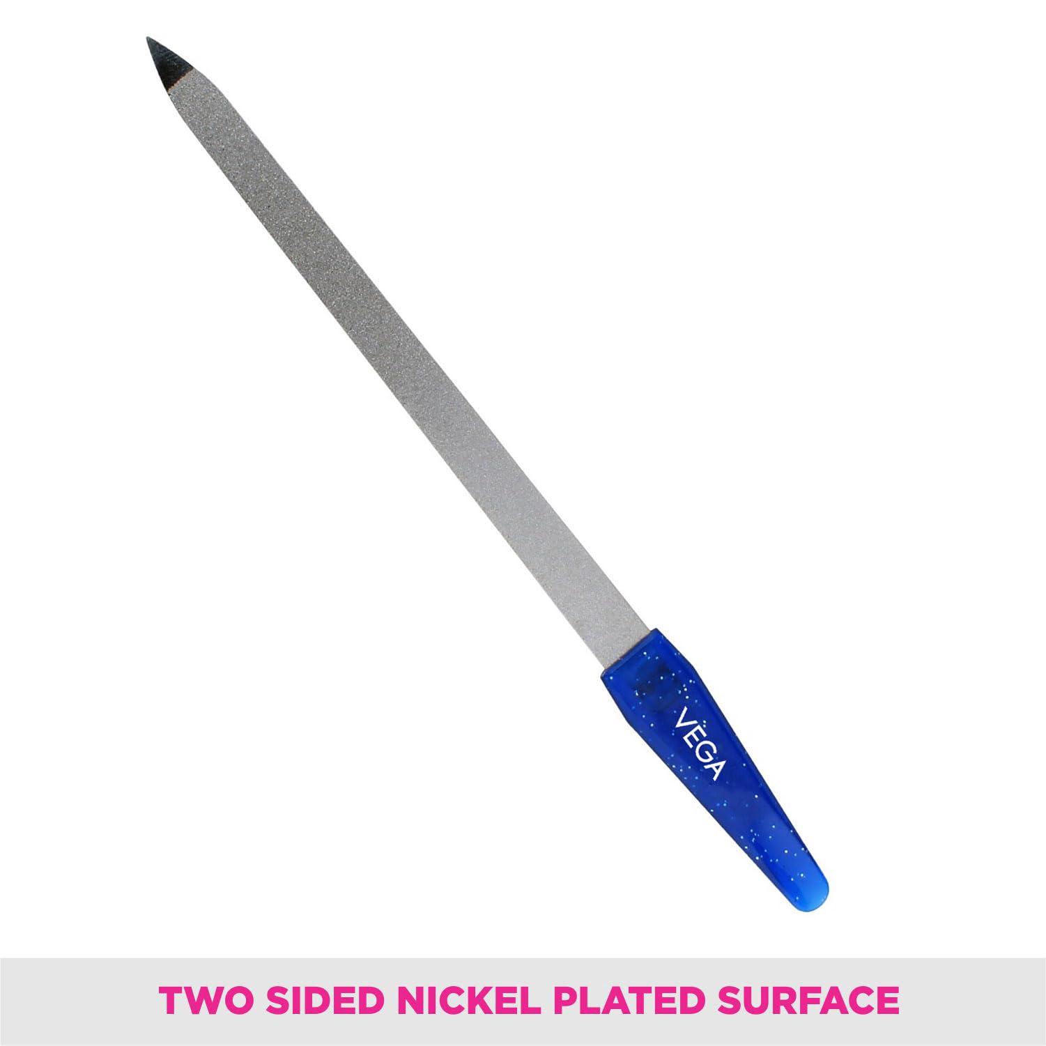 Premium Vega Nail File - Large Professional Manicure & Pedicure Kit for Strong Natural Nails - Perfect for Home Salon, Travel & DIY Nail Care