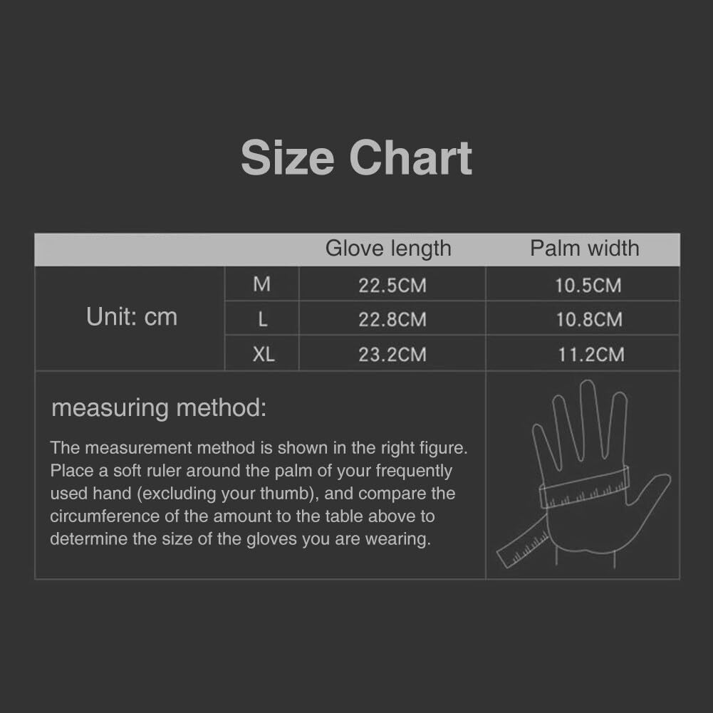 Men's Touchscreen Work Gloves with Knuckle Protection - Outdoor Sports & Work