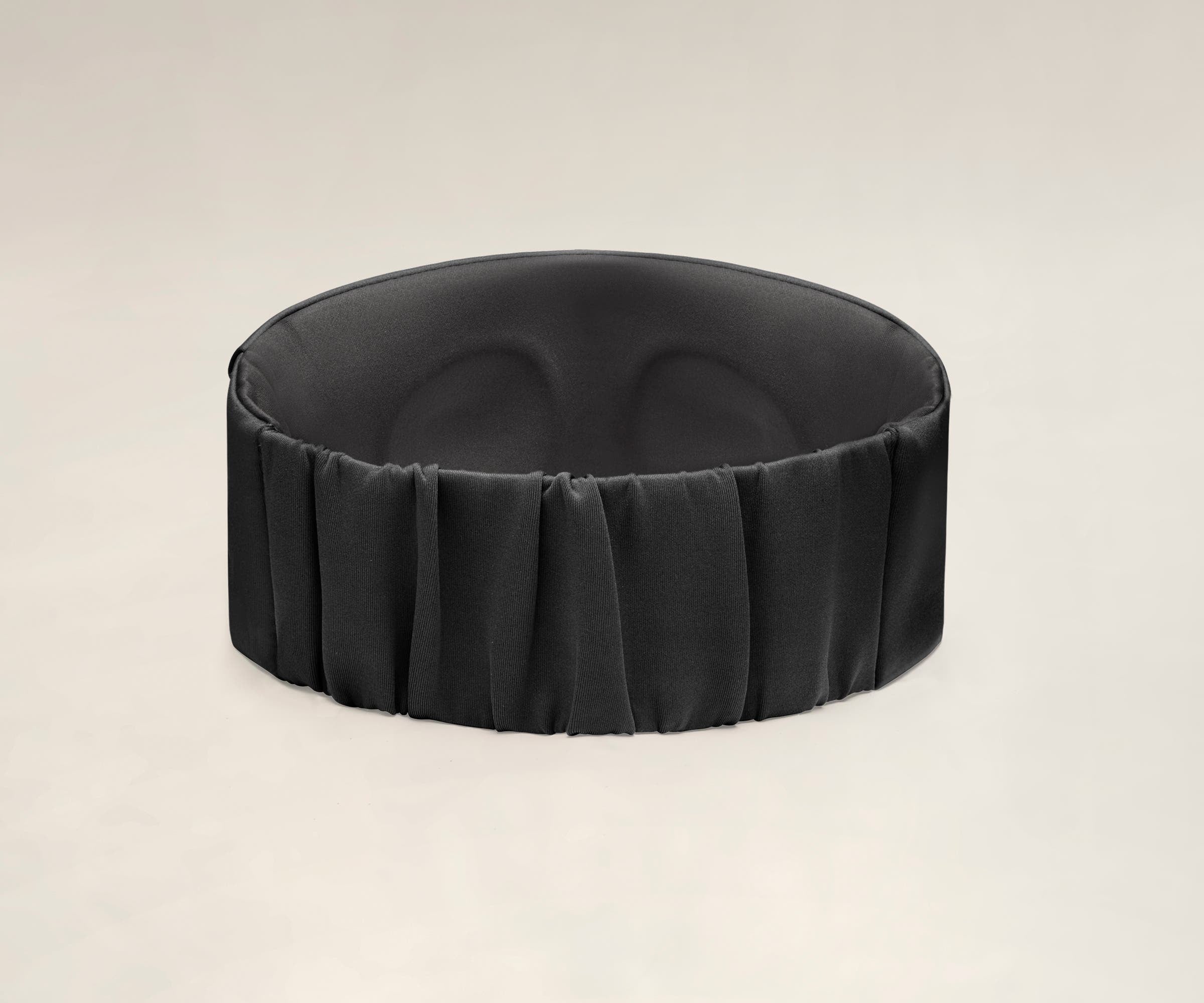 Jet Black Sleep Mask for Deep Sleep & Travel - Soft Comfortable Eye Cover for Night Rest, Meditation & Airplane Use