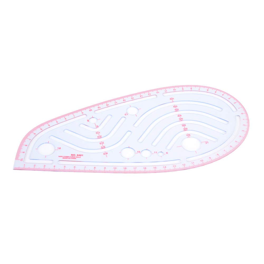 **French Curve Sewing Ruler - Armhole & Sleeve Measuring Tool for Dressmaking, Tailoring & Pattern Making | Metric Scale | Perfect for Costume Design & Patchwork Projects**    *(Use for precise armhole shaping, sleeve drafting, and professional garment construction in fashion design, DIY sewing, and quilting.)*