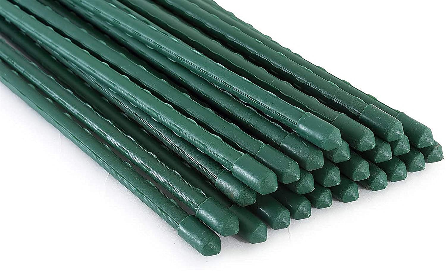 Tingyuan 25-Pack 4FT & 25-Pack 6FT Garden Stakes Bundle - Heavy Duty Plant Support for Tomatoes, Vines & Flowers - Perfect for Vegetable Gardens, Landscaping & Outdoor Decor