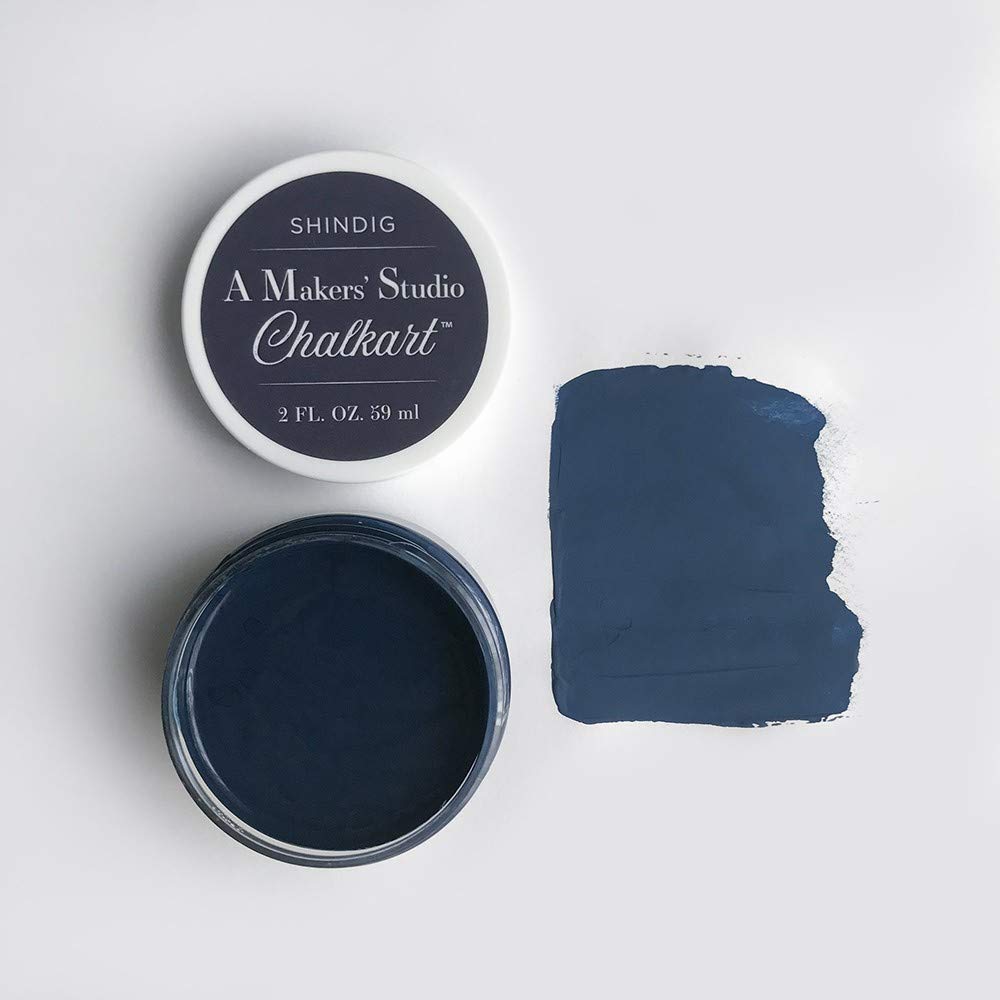 Shindig Chalk Paste Paint - DIY Chalk Art for Mesh Stencils, Wood Signs, Glass & Non-Porous Surfaces | 2 oz | Perfect for Arts & Crafts, Home Decor & Party Decorations
