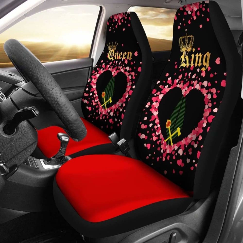 Premium Alo Wallis and Futuna Car Seat Covers - King/Queen Size Set of 2 (153908) - Luxury Protection for Leather & Fabric Seats - Perfect for Couples, Road Trips & Daily Commutes