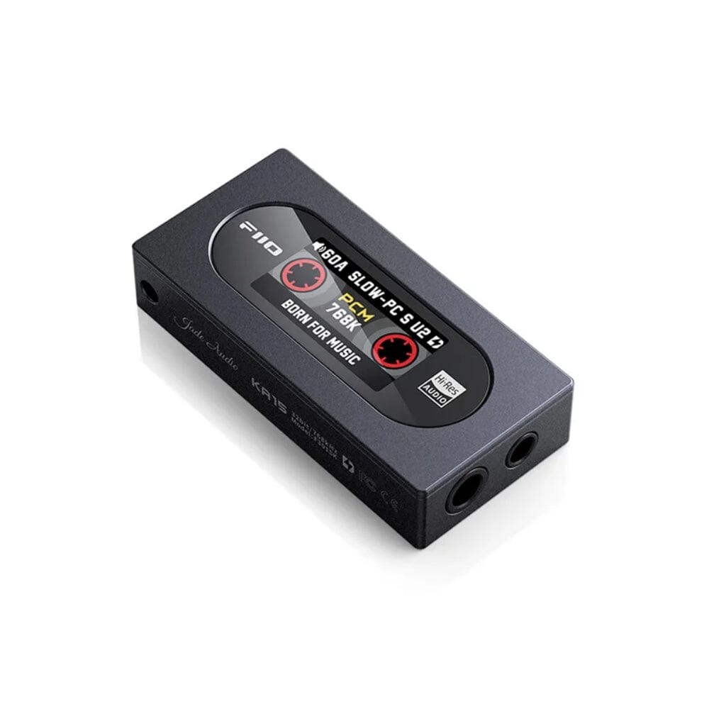 FiiO KA15 Portable DAC & Headphone Amplifier with Dual CS43198 Chips - High-Resolution Audio for Smartphones, Laptops, and Music Players | Perfect for Travel, Studio, and Home Listening