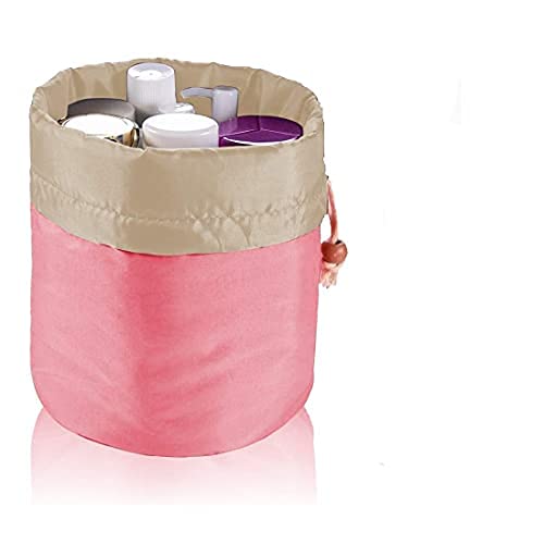 KARMBHUVI Large Waterproof Makeup Bag for Women - Multifunctional Travel Cosmetic Organizer with Drawstring, Perfect for Toiletries, Cosmetics & Travel Essentials | Ideal for Vacation, Gym & Daily Use