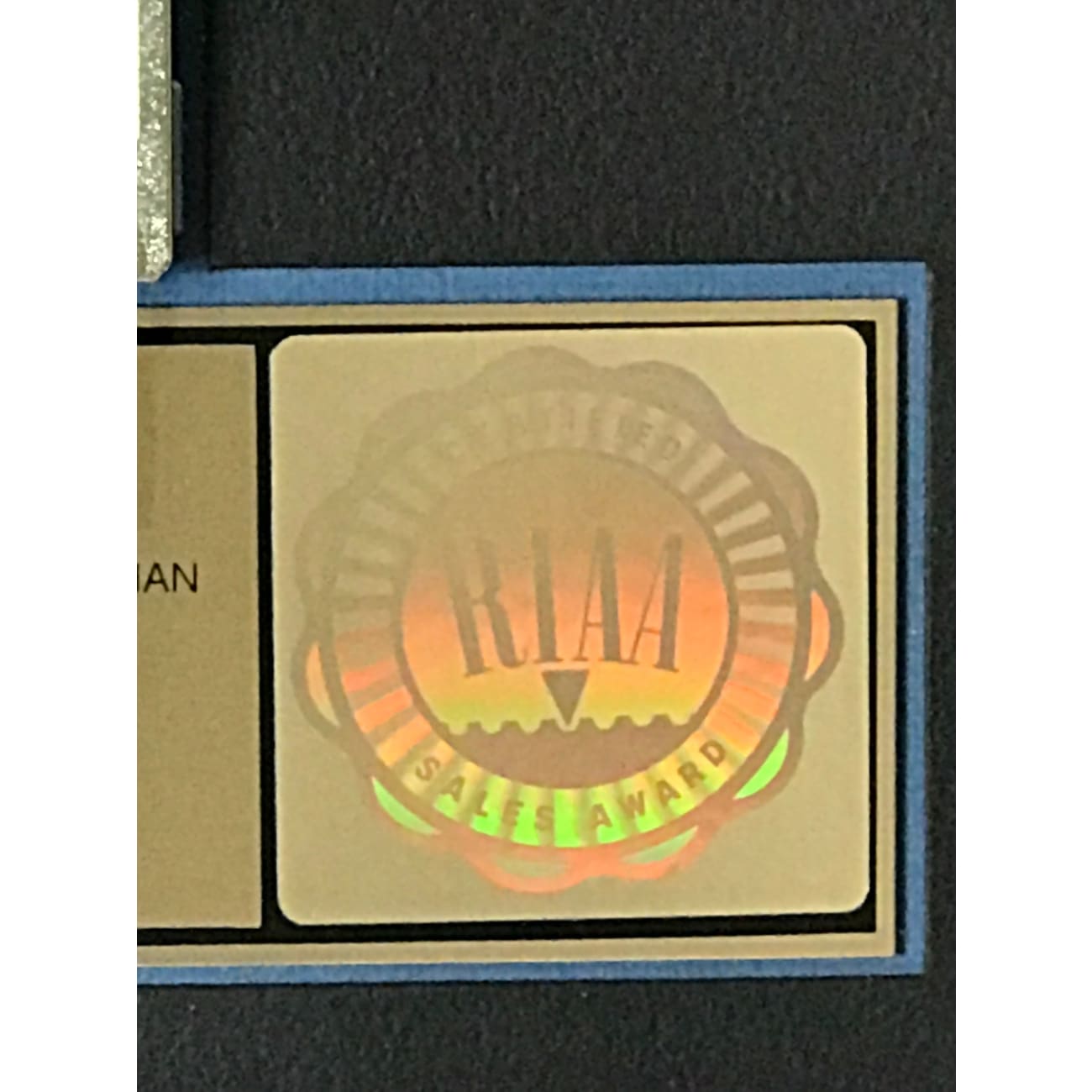 GTR Debut RIAA Gold LP Award - Certified Music Collectible for Fans & Display