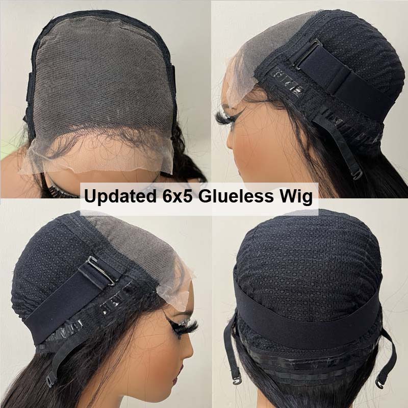 Eullair 9x6 Lace Front Wigs Human Hair - Glueless Pre Plucked Water Wave Wigs with Bye Bye Knots & Pre Cut Lace - Natural Looking Wigs for Black Women - Perfect for Daily Wear, Parties & Special Occasions