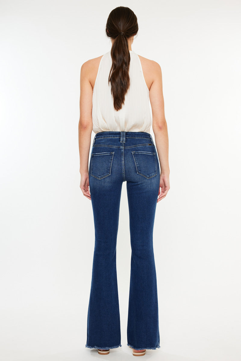 Brenda Essentials High Rise Bootcut Jeans for Women - Stretchy Comfort Fit Denim Pants - Perfect for Casual Wear, Office & Night Out