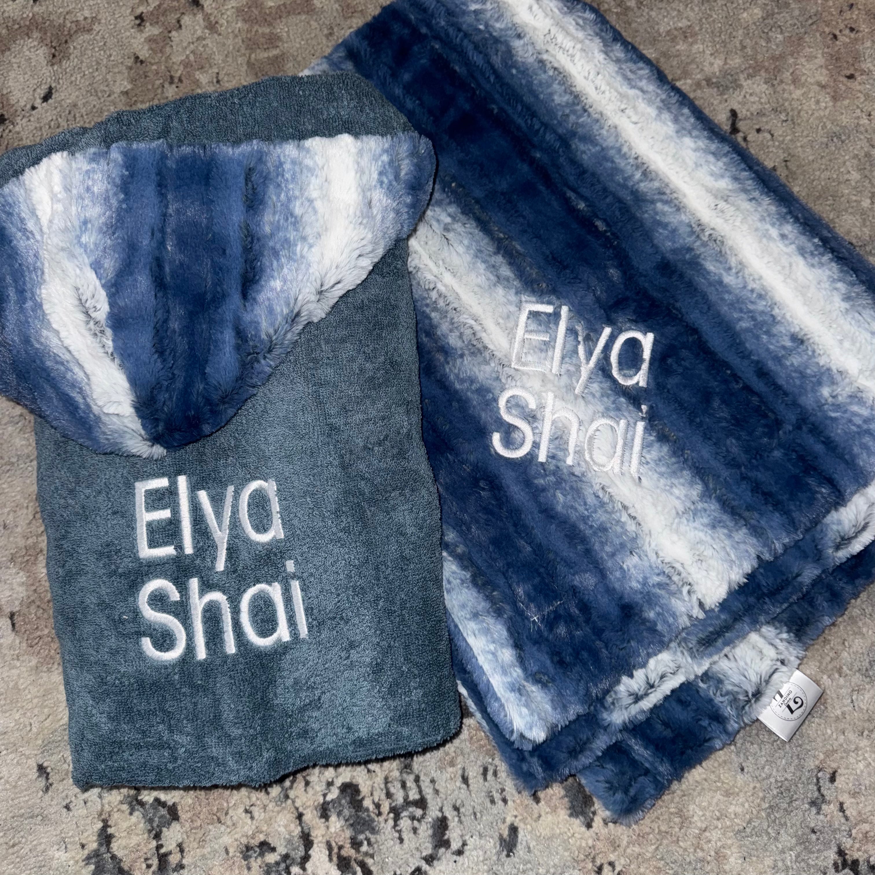 Zandino Rowan Jeans Minky Blanket - Ultra Soft Plush Fleece Throw for Adults & Kids - Cozy Couch, Bed, or Travel Blanket - Perfect for Lounging, Napping & Gift Giving