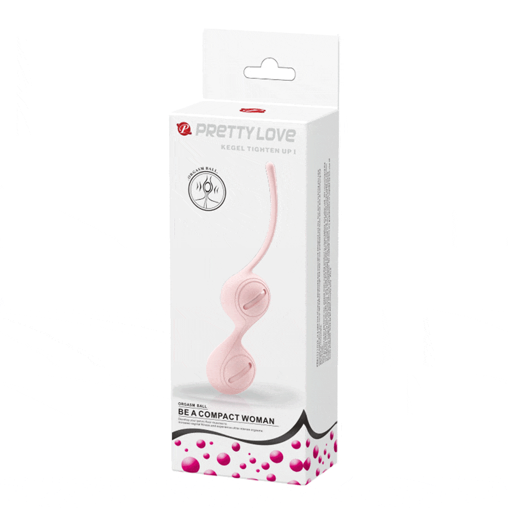 Pretty Love Kegel Tighten Up 1 Light Pink - Vaginal Weights for Pelvic Floor Exercise, Postpartum Recovery & Intimacy Enhancement