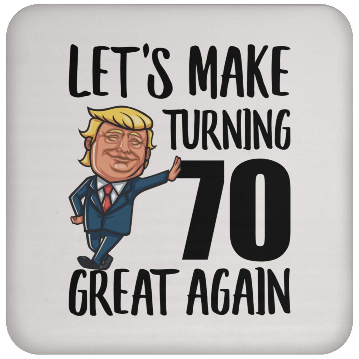 70th Birthday Gifts for Men & Women - Personalized Coaster Set for 70 Year Old Born in 1949 - Unique Christmas 2022 Gift Idea - Perfect for Anniversary, Retirement Party & Home Decor
