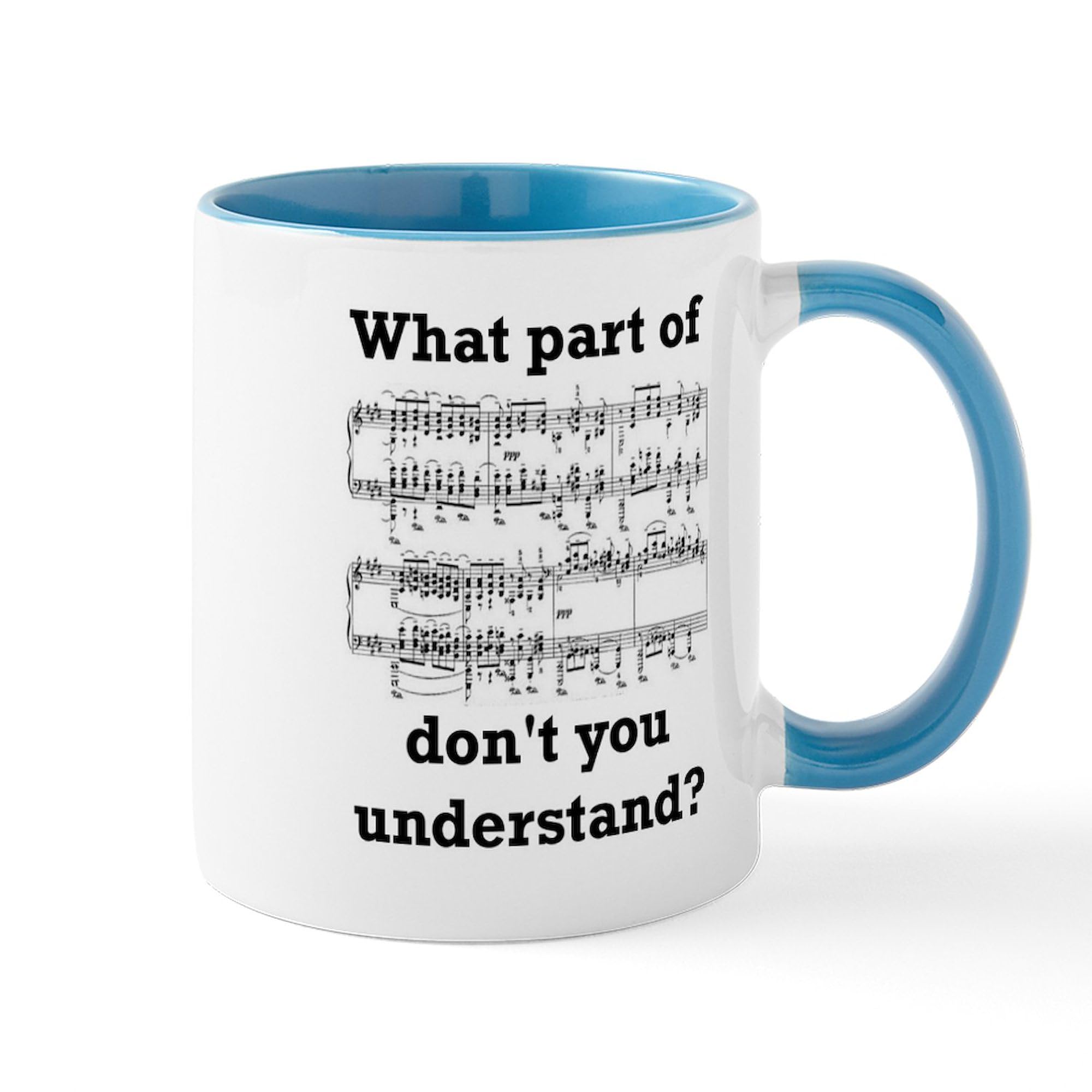 The Musician Mug - 11 oz (325 ml) Ceramic Coffee Cup with Handle - Perfect Gift for Music Lovers, Teachers & Coffee Enthusiasts - Ideal for Home, Office & Studio Use