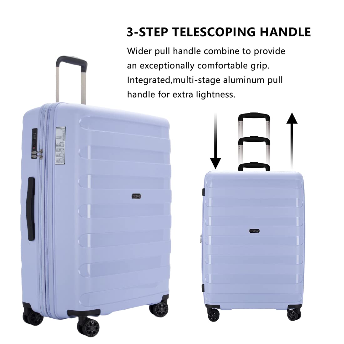 Expandable 2-Piece Luggage Set with Spinner Wheels & TSA Lock - 20