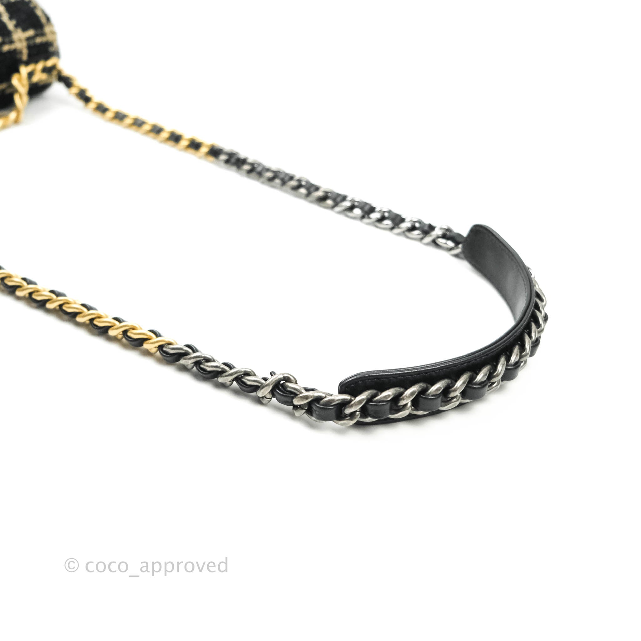Chanel 19 Small Tweed Handbag in Black & Gold with Mixed Hardware - Luxury Crossbody Bag for Women, Perfect for Evening Events & Date Nights