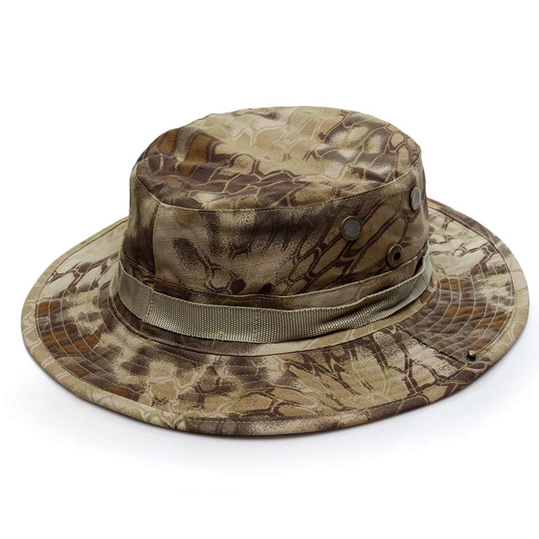 Adjustable Camouflage Bucket Boonie Hat for Women & Men - Wide Brim Sun Hat with UPF Protection - Perfect for Hiking, Fishing, Hunting & Outdoor Adventures
