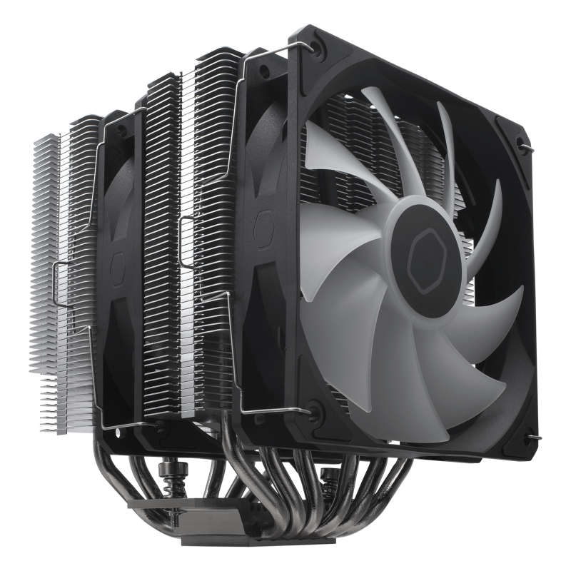 Cooler Master Hyper 620S ARGB CPU Air Cooler - Dual Tower Heatsink with 120mm PWM Fan, Intel/AMD Compatible - Perfect for Gaming PCs & High-Performance Workstations