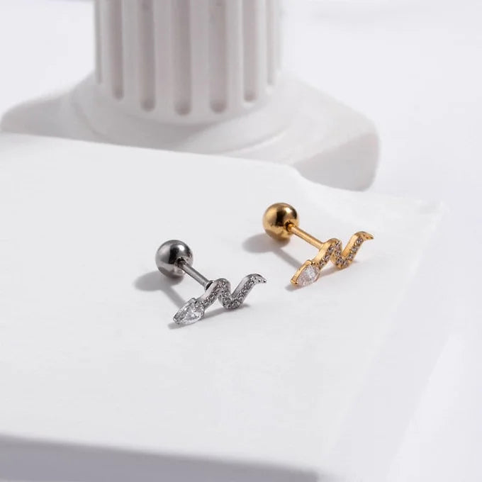 20G Cartilage Surgical Steel Earrings - Butterfly Back Stud Earrings for Women | Hypoallergenic Body Jewelry for Pierced Ears | Perfect for Daily Wear, Parties & Gifts