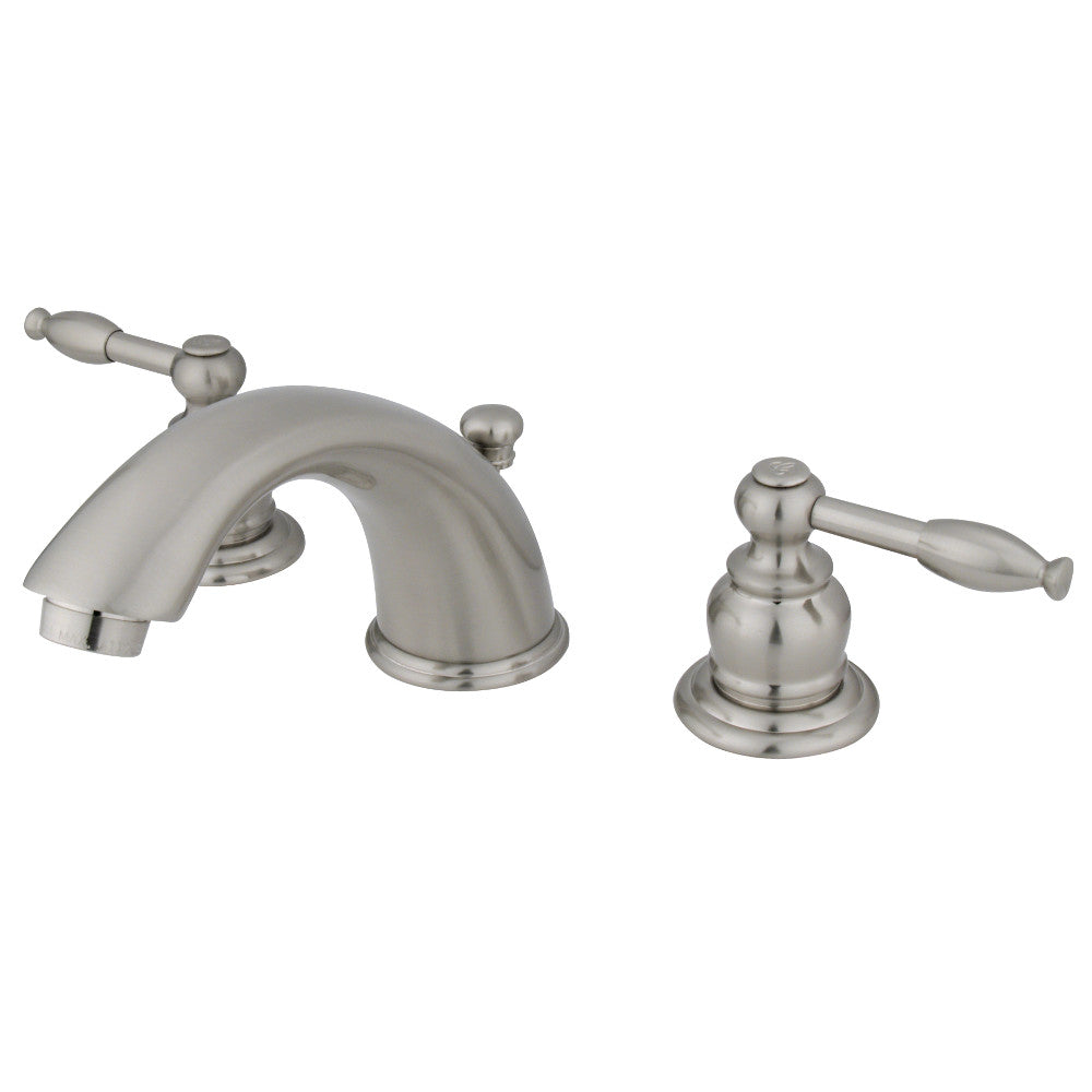 Kingston Brass GKB962KL Widespread Bathroom Faucet - 8 Inch Centerset, Oil Rubbed Bronze Finish, High Arc Spout - Perfect for Modern Bathroom Vanities and Sinks