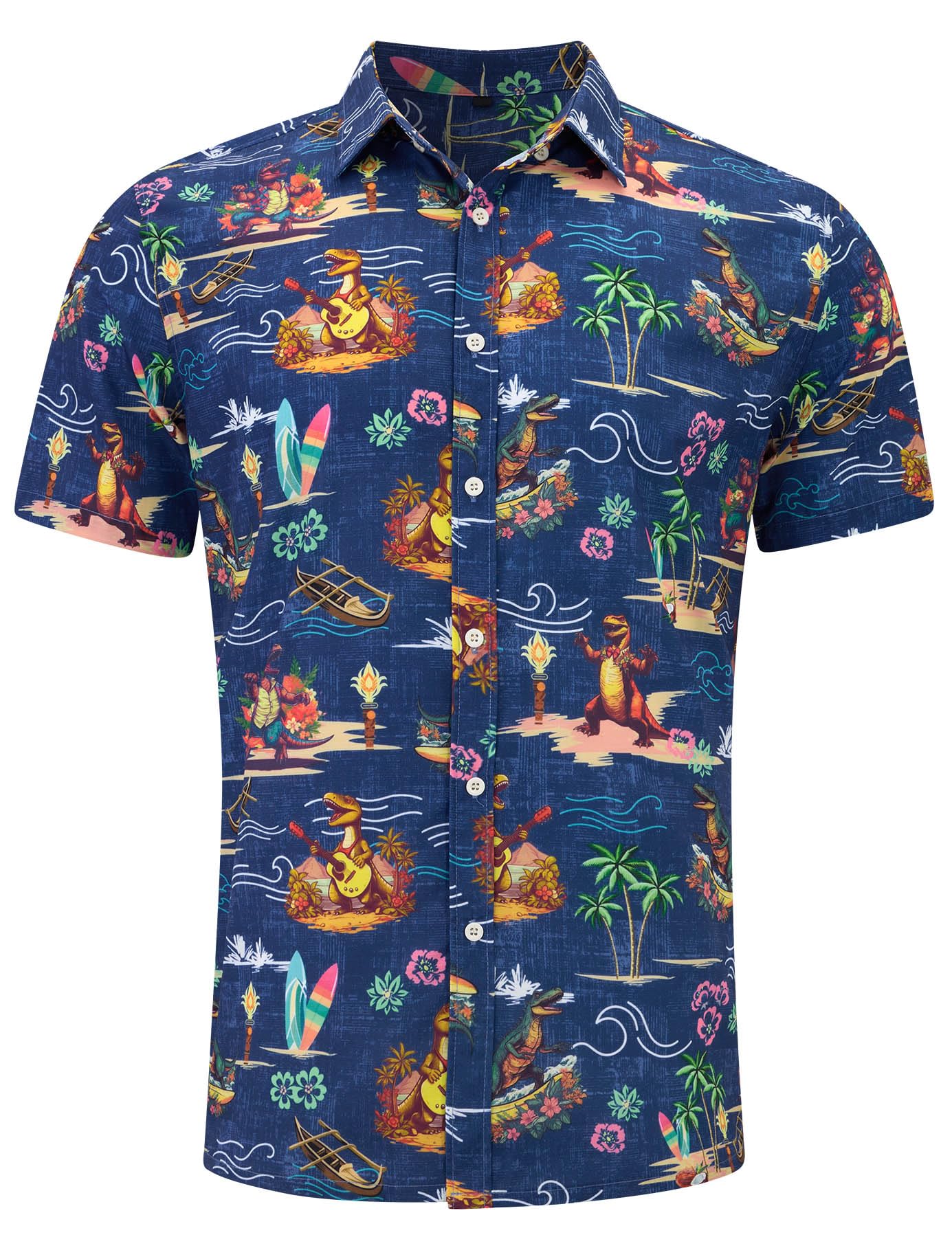 Funny Hawaiian Shirts for Men - Short Sleeve Casual Button Down Shirts - Perfect for Beach Parties, Summer Vacations & Tropical Getaways
