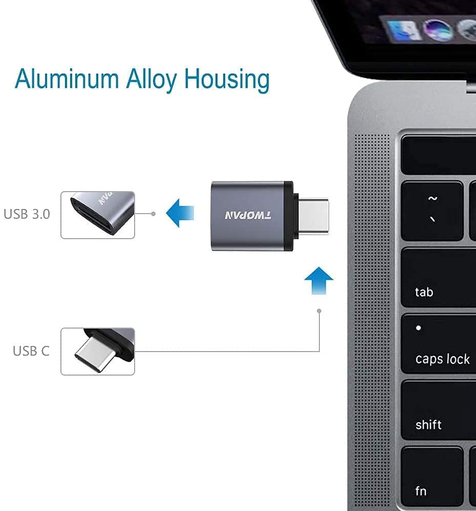 MacBook Pro USB C Hub & USB C to USB 3.0 Adapter - 7-in-1 Multi-Port Adapter for MacBook Air/Pro 2021-2019, 13
