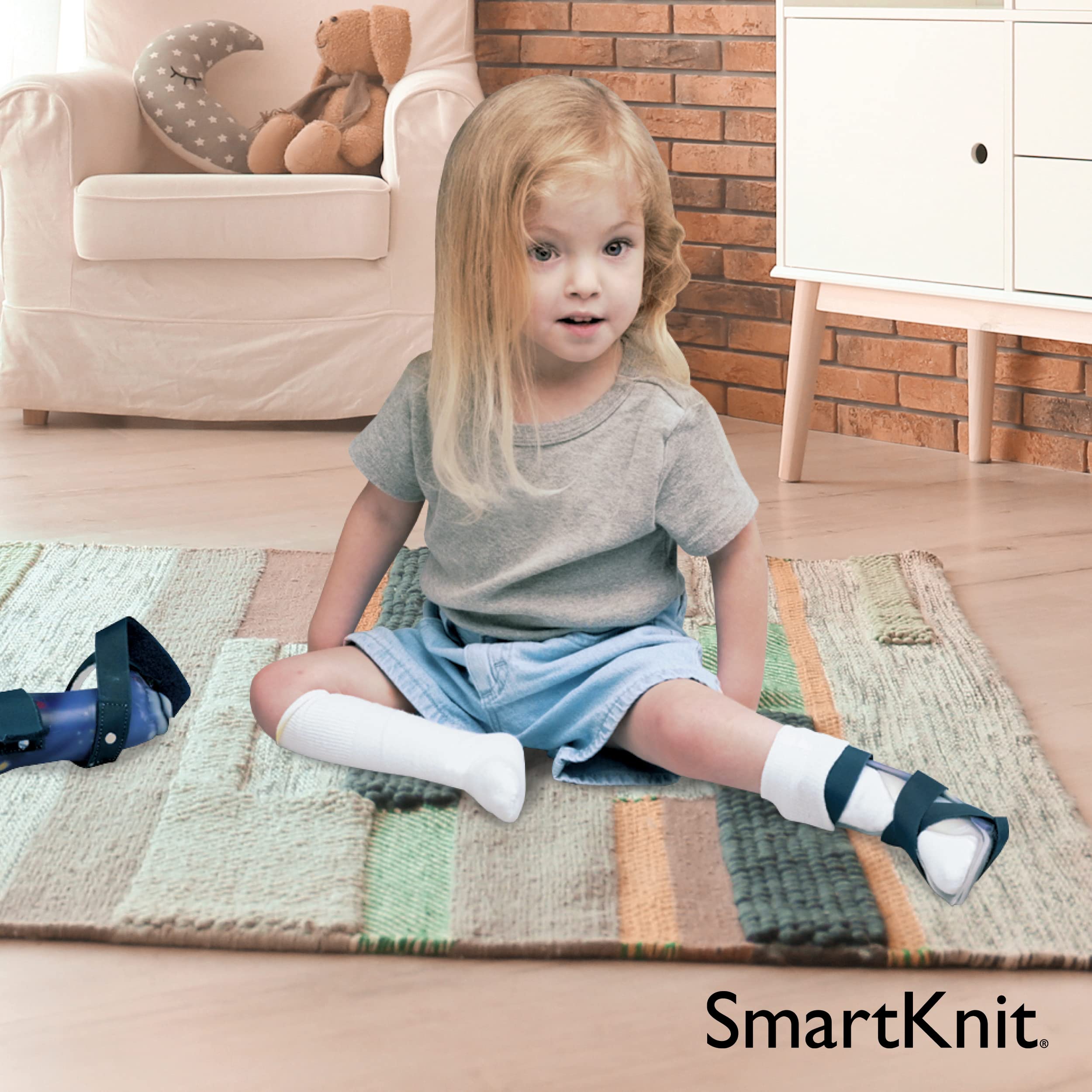 3 Pack AFO Baby Socks - Soft Seamless Infant Socks for AFO Braces | Comfortable & Breathable Cotton Socks for Babies with Ankle Foot Orthotics | Perfect for Daily Wear, Therapy & Special Needs Care